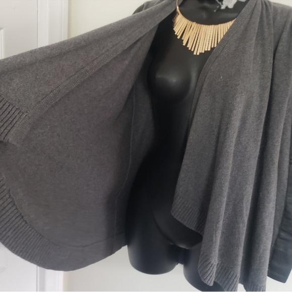 Firth cashmere silk waterfall sweater cardigan tunic top wrap blouse - Picture 7 of 11